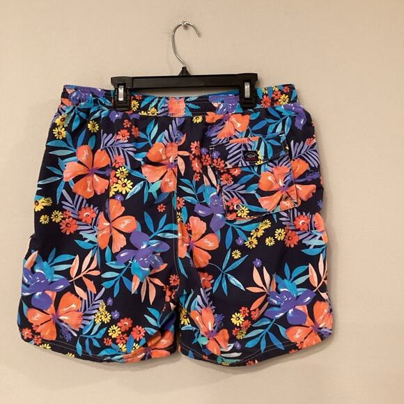 Paul & Shark Yachting Hawaiian Print XL Swim Trunks - Picture 2 of 6